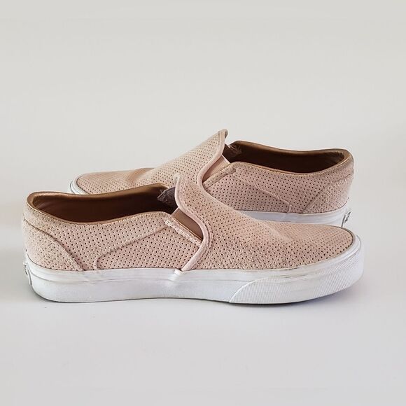 Vans Women's Sneakers in Light Pink and White Size 7.5 - Picture 2 of 10